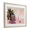 Stupell Industries Blush Pink Surfboard & Palm Framed Print Under Glass, design by Jacky Ngan